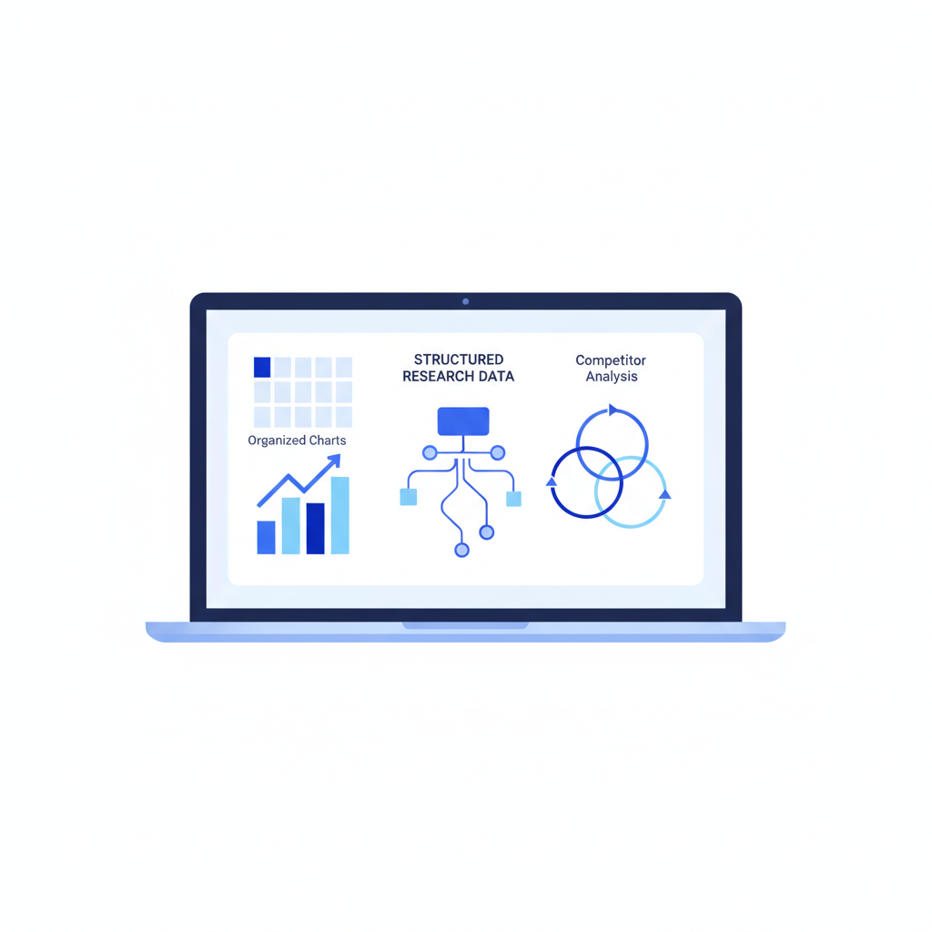 リサーチ・情報整理の自動化イメージ